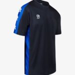 Robey Performance Shirt Korte Mouw Heren - Zwart / Royal | Maat: 2XL
