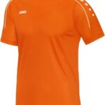Jako Classico T-shirt Heren  Sportshirt - Maat L  - Mannen - oranje/wit