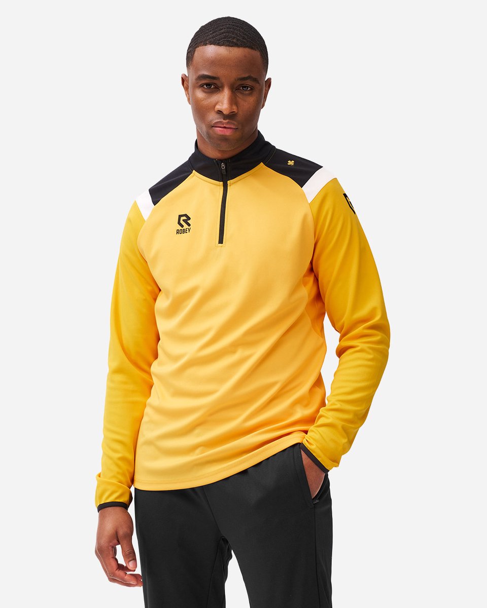 960x1200-139 Robey Control Half-Zip Top - Yellow - 116 - Afbeelding 1