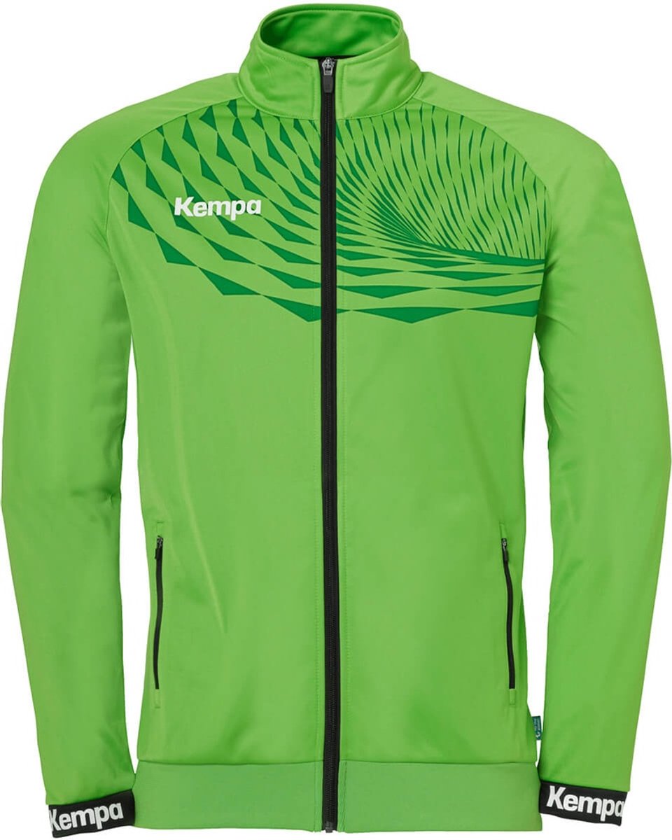 960x1200-35 Kempa Kinder Trainingsjacke Wave 26 Poly Jacket 2003658 Hope Grün/Lagune-140 - Afbeelding 1