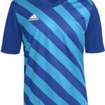 adidas - Entrada 22 GFX Jersey Youth - Blauwe voetbalshirt-116