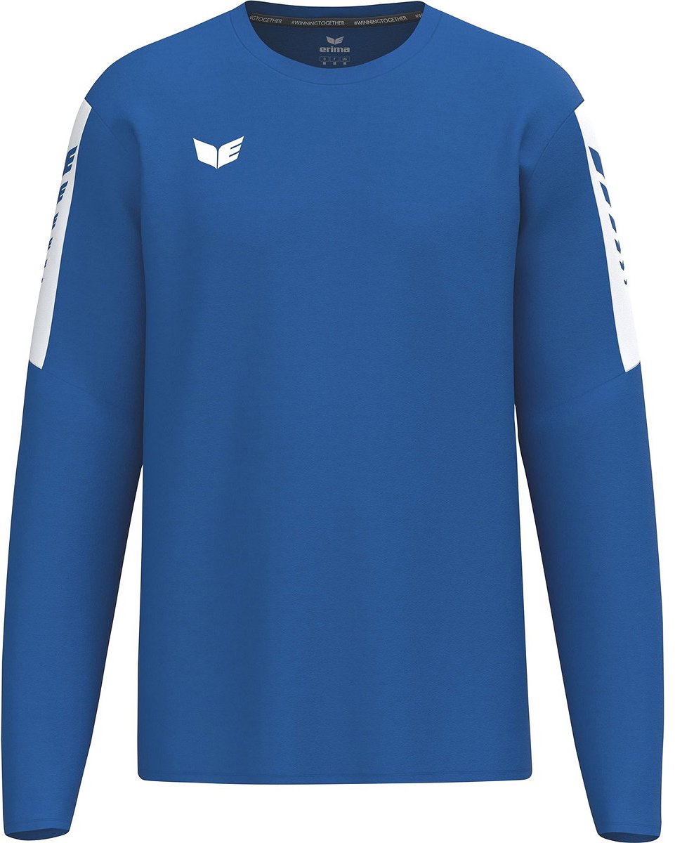 961x1200-22 Erima Intro Sweatshirt Kinderen - New Royal | Maat: 140 - Afbeelding 1