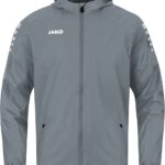 Jako - Regenjas Team 2.0 - Grijze Jas Heren-XXL