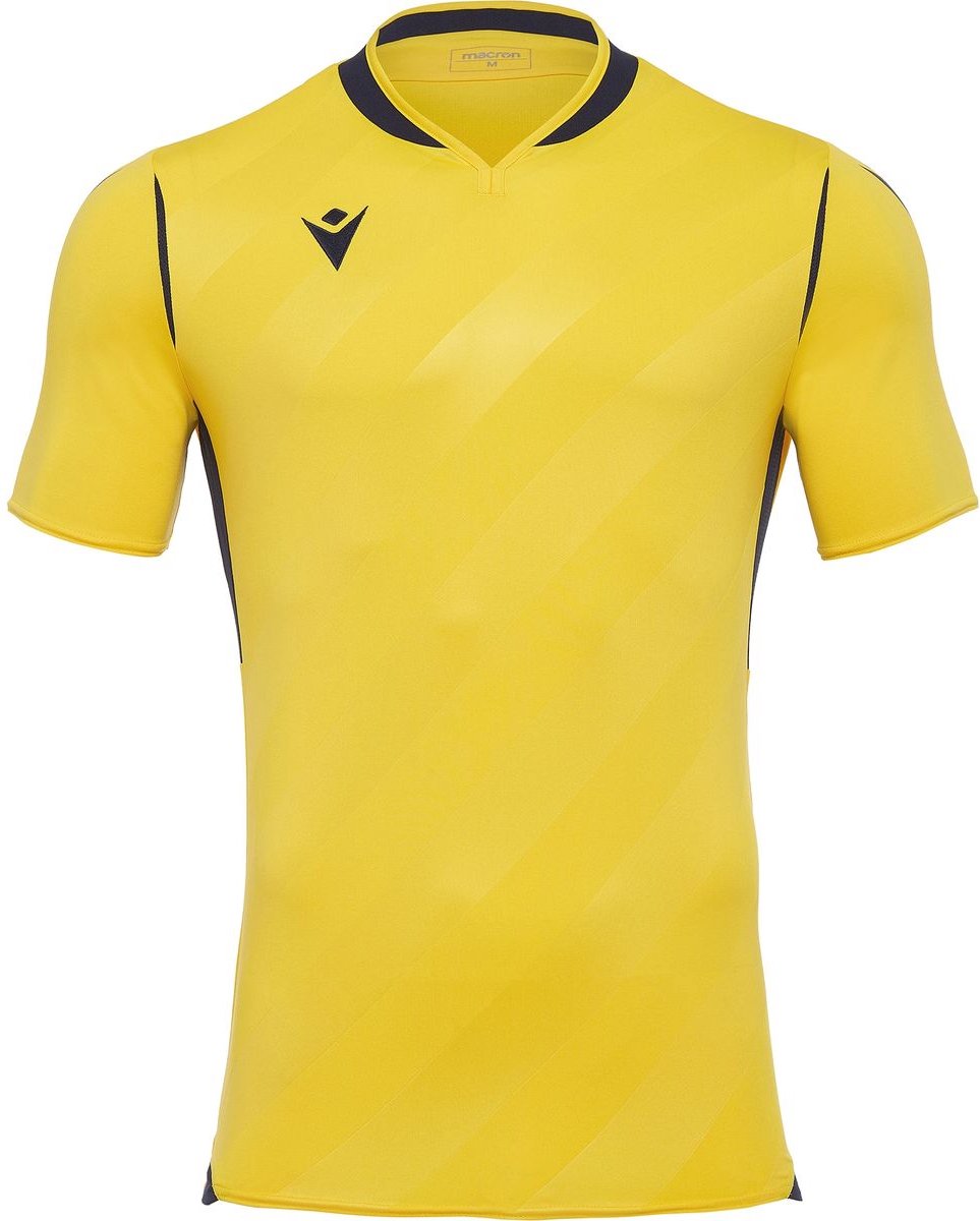 963x1200-32 Macron Kimah Shirt Korte Mouw Kinderen - Geel / Marine | Maat: 164 - Afbeelding 1