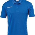 Uhlsport Score Polo Shirt Azuur Blauw-Wit Maat L