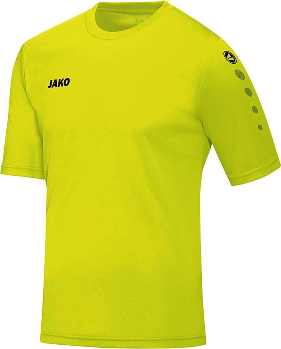 966x1200-29 Jako Team SS T-shirt Heren Sportshirt - Maat L - Mannen - groen - Afbeelding 1