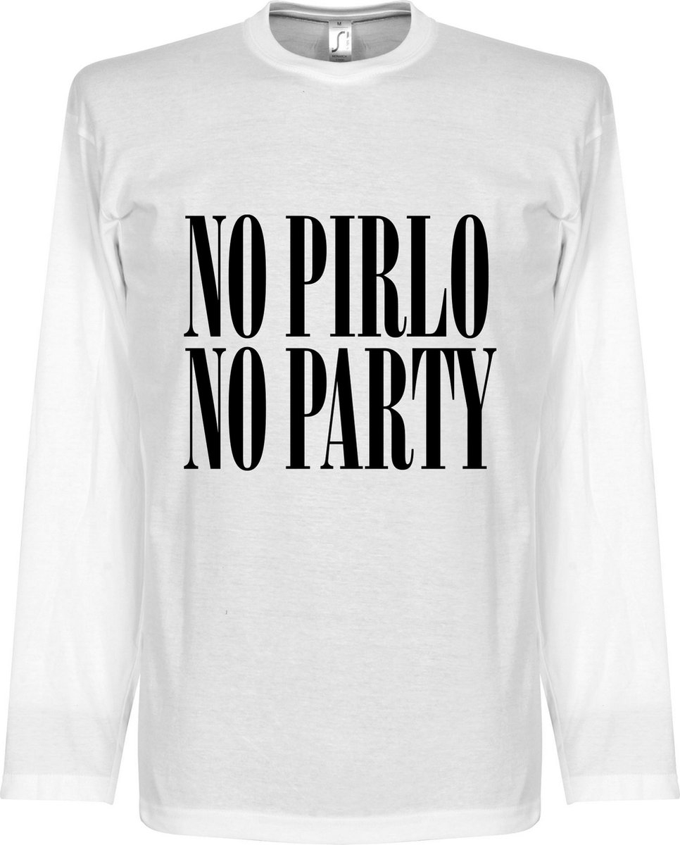 966x1200-58 No Pirlo No Party Longsleeve T-Shirt - M - Afbeelding 1
