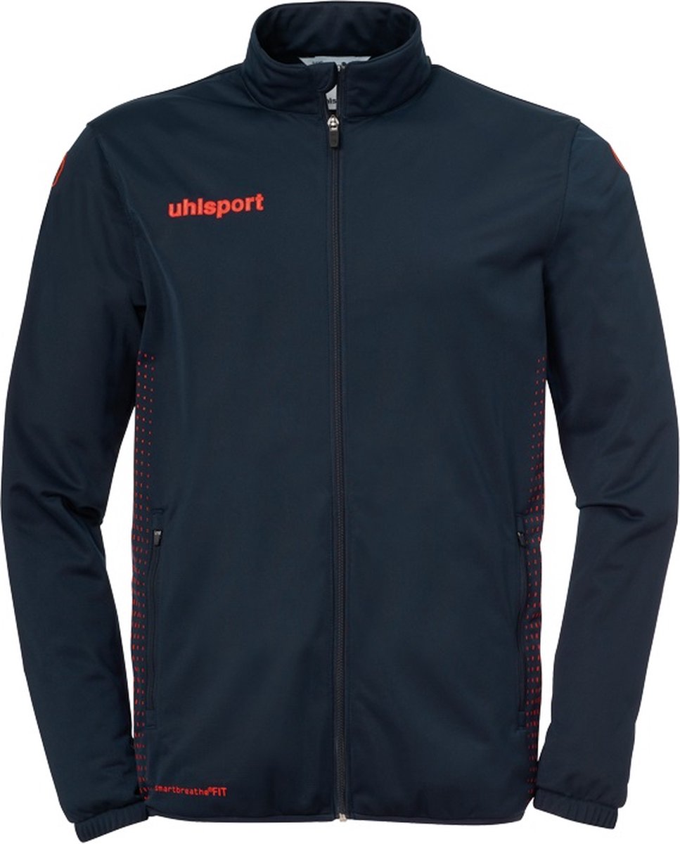 967x1200-21 Uhlsport Score Classic Trainingsjas Marine-Fluor Rood Maat 3XL - Afbeelding 1