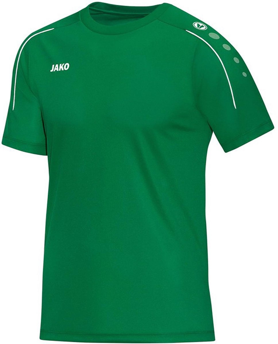 968x1200-15 Jako Classico T-shirt Heren Sportshirt - Maat XXL - Mannen - groen/wit - Afbeelding 1