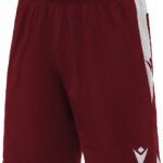 Macron Tempel Short Heren - Bordeaux / Wit | Maat: L