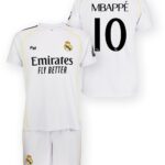 Mbappe Real Madrid Voetbaltenue thuis - 2025-2026 - Voetbal Tenue Kinderen - Shirt en Broekje - Jongens en Meisjes -- Maat 140