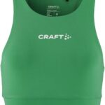 Craft Rush 2.0 Crop Top Dames - Groen | Maat: XL
