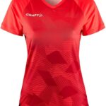 Craft Premier Fade Shirt Korte Mouw Dames - Fluorood | Maat: XXL