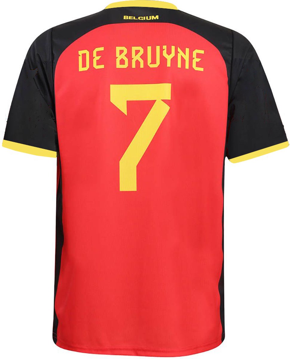 970x1200-36 De Bruyne Belgie Voetbalshirt Thuis - WK 2026 - Voetbalshirts Kinderen - Jongens en Meisjes - Sportshirts - Volwassenen - Heren en Dames - Maat S - Afbeelding 1