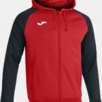 Joma Academy IV Jas Met Kap Heren - Rood / Zwart | Maat: XL