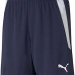 PUMA teamLIGA Shorts Jr Unisex Sportbroek - Peacoat-Puma White