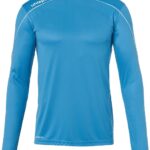 Uhlsport Stream 22 Voetbalshirt Lange Mouw Heren - Cyaan / Wit | Maat: L