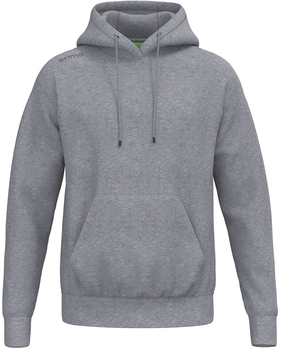 972x1200-51 Erima Ts Sweatshirt Met Capuchon Heren - Grey Melange | Maat: XL - Afbeelding 1