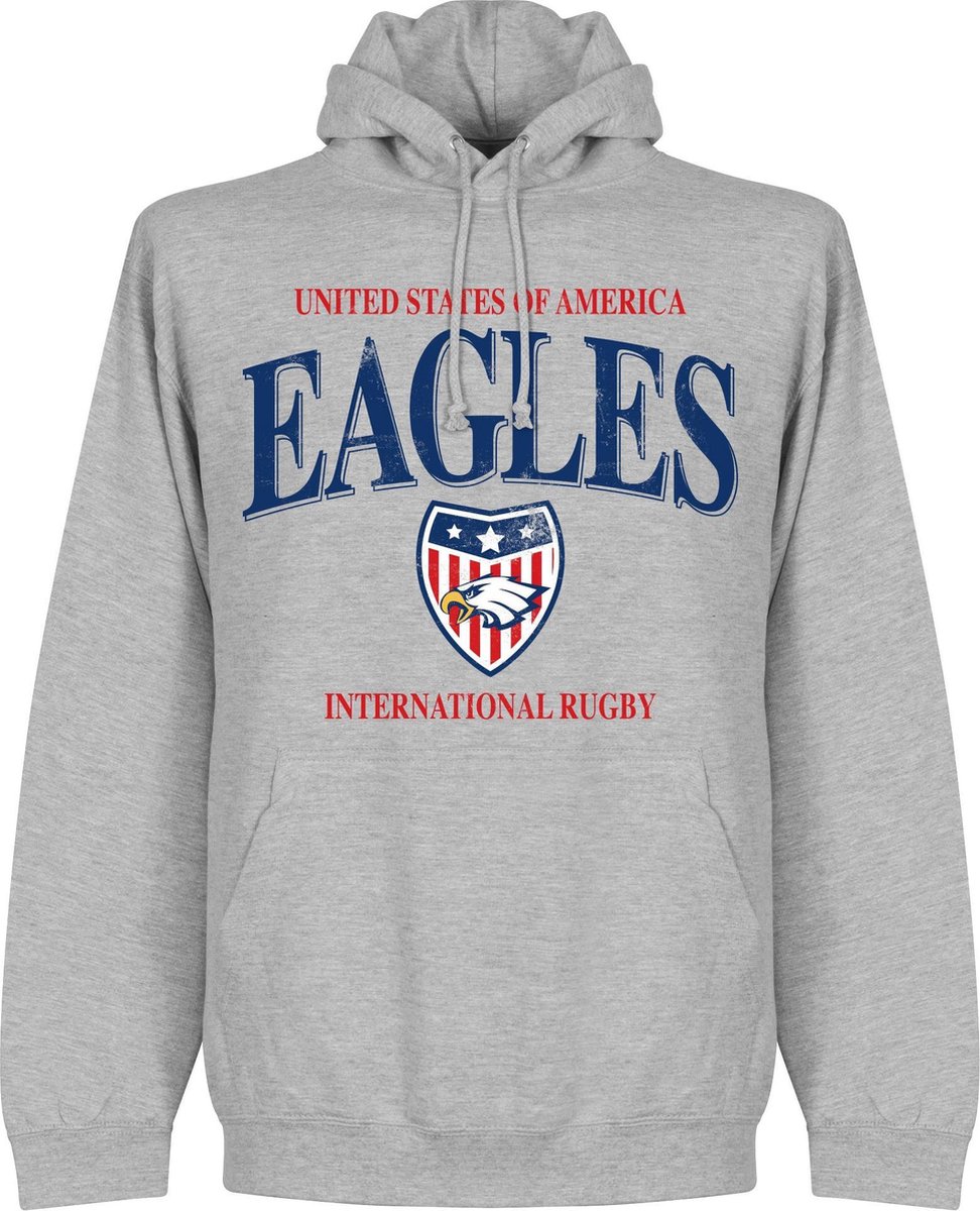 972x1200-54 Verenigde Staten Rugby Hoodie - Grijs - L - Afbeelding 1
