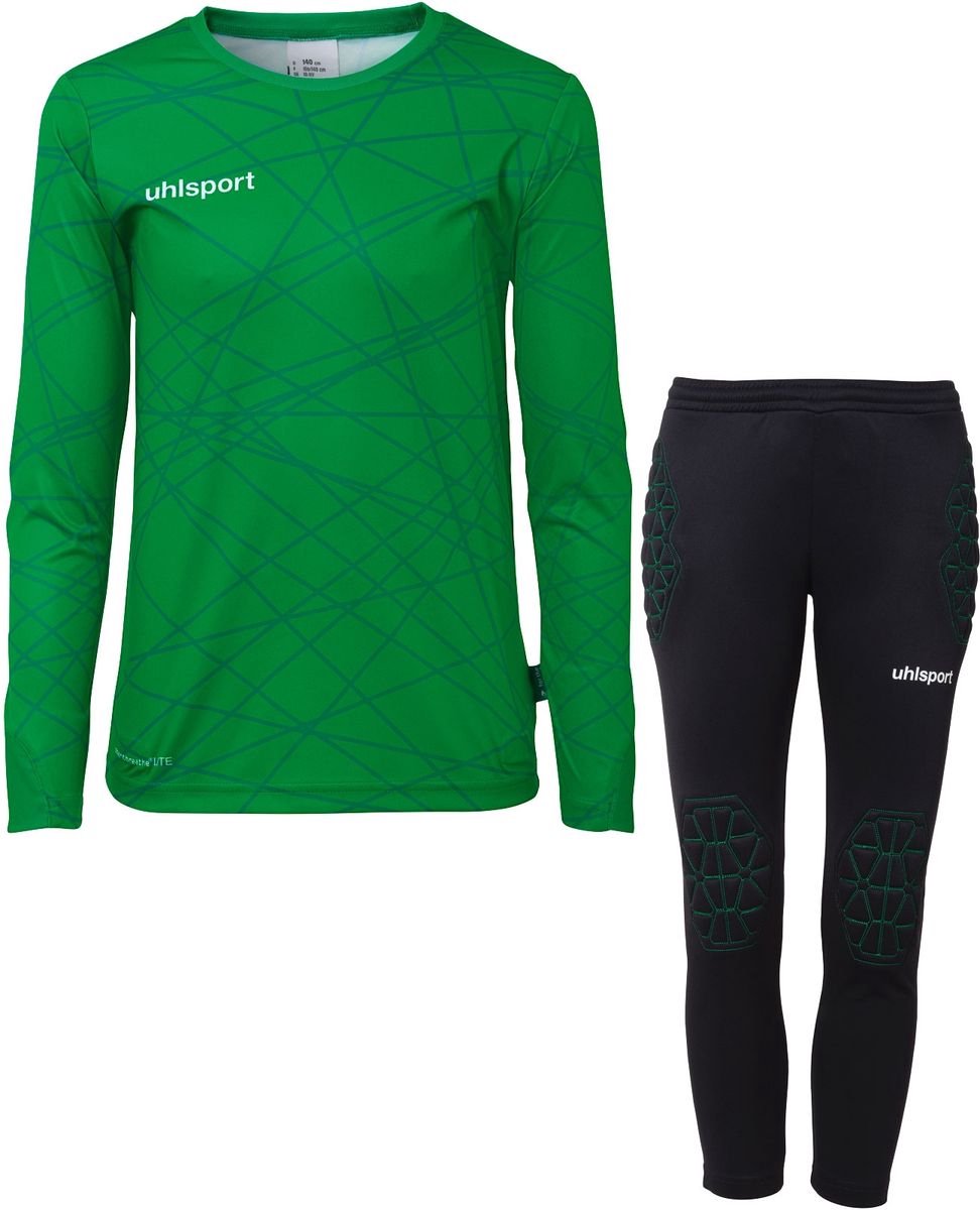 972x1200-57 Uhlsport Prediction Keeperset Kinderen - Groen | Maat: 116 - Afbeelding 1