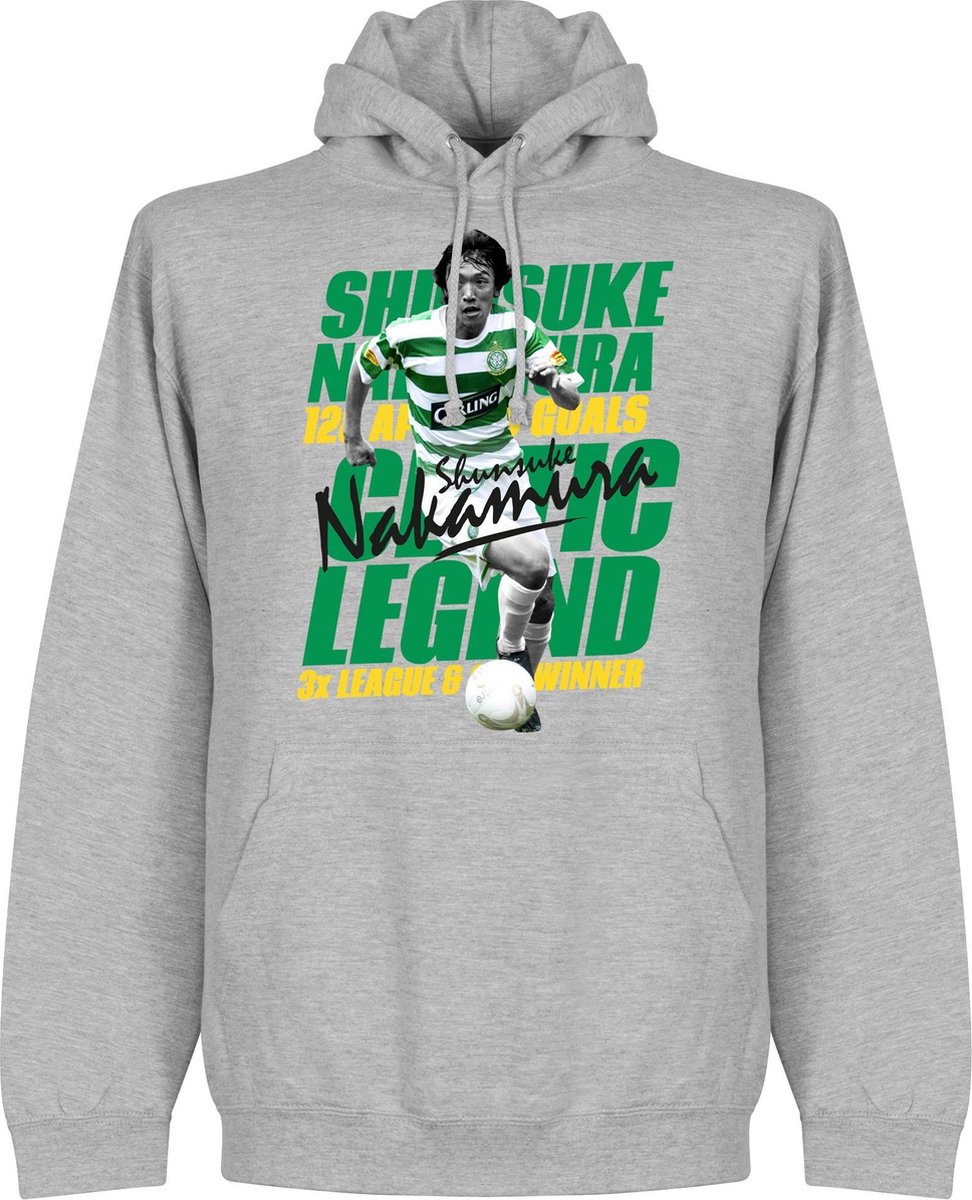 972x1200-63 Nakamura Legend Hoodie - Grijs - S - Afbeelding 1