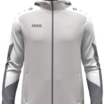 Jako Dynamic Jas Met Kap Heren - Lichtgrijs / Wit / Grijs | Maat: L