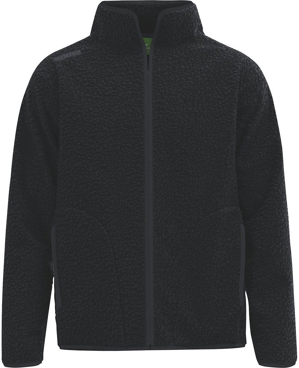 976x1200-115 Erima Ts Fleece Jack Heren - Zwart | Maat: L - Afbeelding 1
