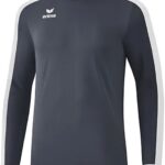 Erima Retro Star Voetbalshirt Lange Mouw Heren - Slate Grey / Wit | Maat: L
