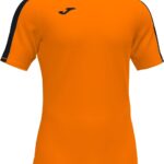 Joma Academy III Shirt Korte Mouw Kinderen - Oranje / Zwart | Maat: 96-104