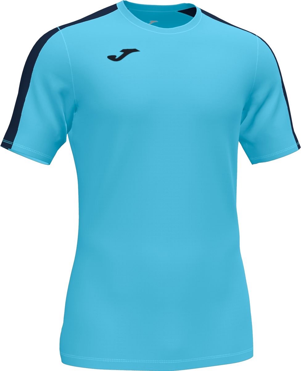 976x1200-53 Joma Academy III Shirt Korte Mouw Dames - Fluor Turquoise / Marine | Maat: S - Afbeelding 1