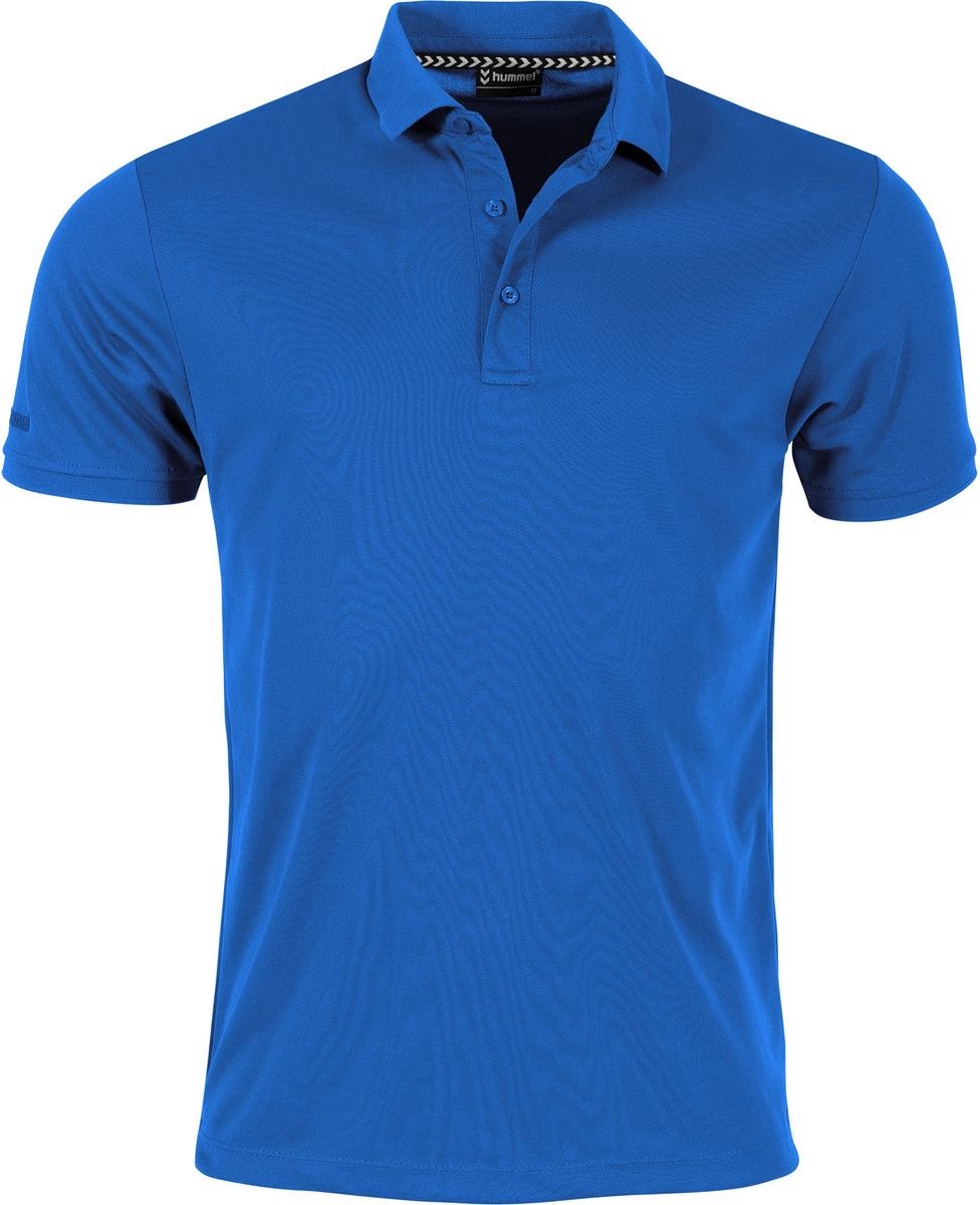 976x1200-61 Hummel Ground Polo Heren - Royal | Maat: M - Afbeelding 1