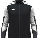 Jako Dynamic Jas Met Kap Dames - Zwart / Wit / Antraciet | Maat: L