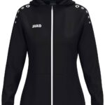 Jako One Jas Met Kap Dames - Zwart | Maat: 42/44