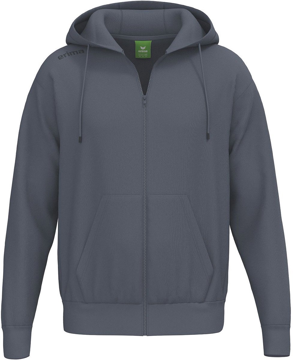 977x1200-107 Erima Ts Sweatjack Met Capuchon Heren - Slate Grey | Maat: S - Afbeelding 1
