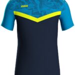 Jako Iconic T-Shirt Kinderen - Marine / Jako Blauw / Fluogeel | Maat: 164