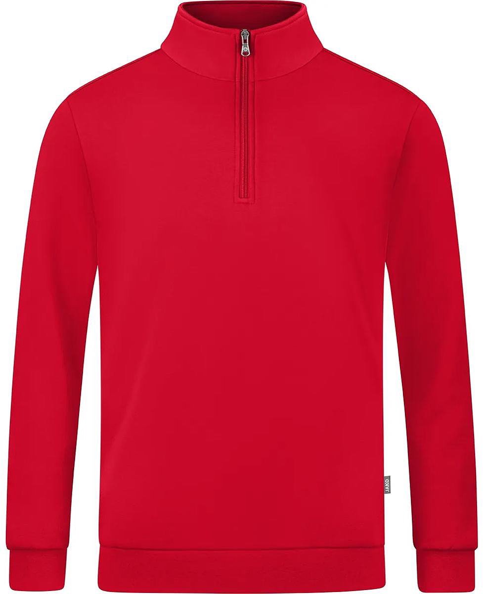 977x1200-114 Jako Organic Ziptop Heren - Rood | Maat: S - Afbeelding 1