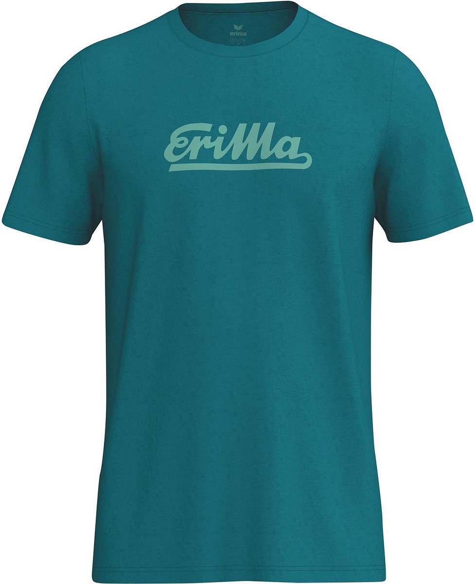 977x1200-135 Erima Retro T-Shirt Kinderen - Tahitian Blue | Maat: 128 - Afbeelding 1