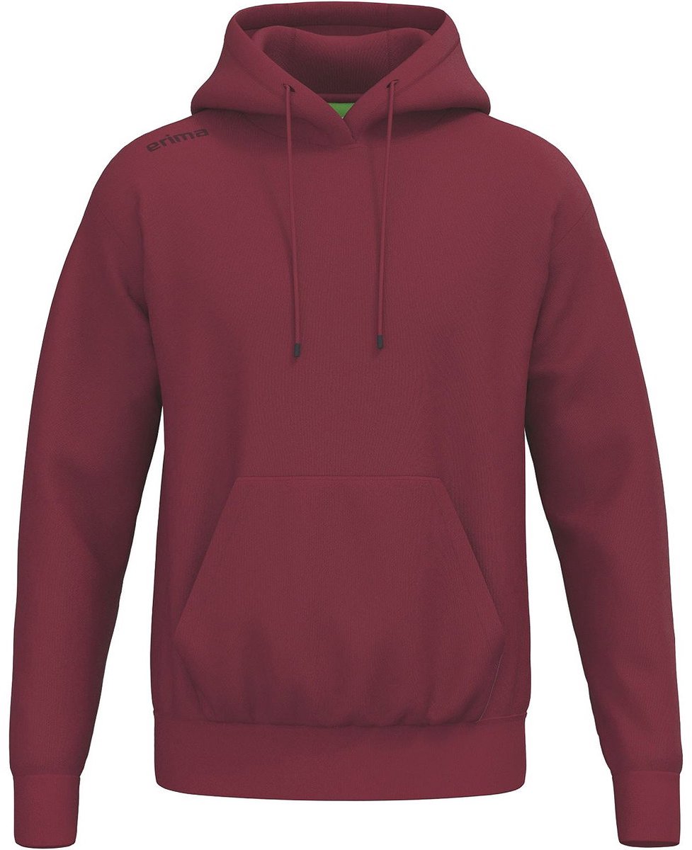 977x1200-143 Erima Ts Sweatshirt Met Capuchon Kinderen - New Bordeaux | Maat: 152 - Afbeelding 1
