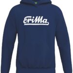 Erima Retro Hoodie Kinderen - New Navy | Maat: 128