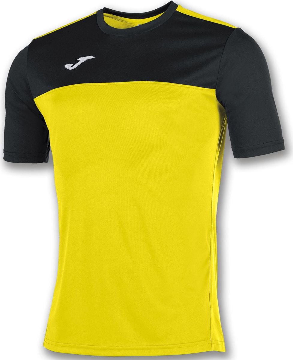 977x1200-155 Joma Winner Shirt Korte Mouw Heren - Geel / Zwart | Maat: L - Afbeelding 1