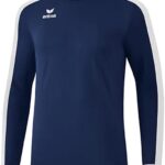 Erima Retro Star Voetbalshirt Lange Mouw Kinderen - New Navy / Wit | Maat: 128