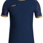 Jako Iconic Shirt Korte Mouw Kinderen - Navy / Marine / Goud | Maat: 116