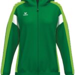 Erima Celebrate 125 Trainingsjack Met Capuchon Dames - Smaragd / Green Gecko | Maat: 34