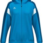 Erima Celebrate 125 Trainingsjack Met Capuchon Dames - Curaçao / New Royal | Maat: 40