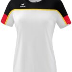 Erima Change T-Shirt Dames - Wit / Zwart / Rood | Maat: 40