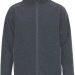 Erima Ts Fleece Jack Kinderen - Slate Grey | Maat: 128