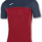 Joma Winner Shirt Korte Mouw Heren - Rood / Marine | Maat: M