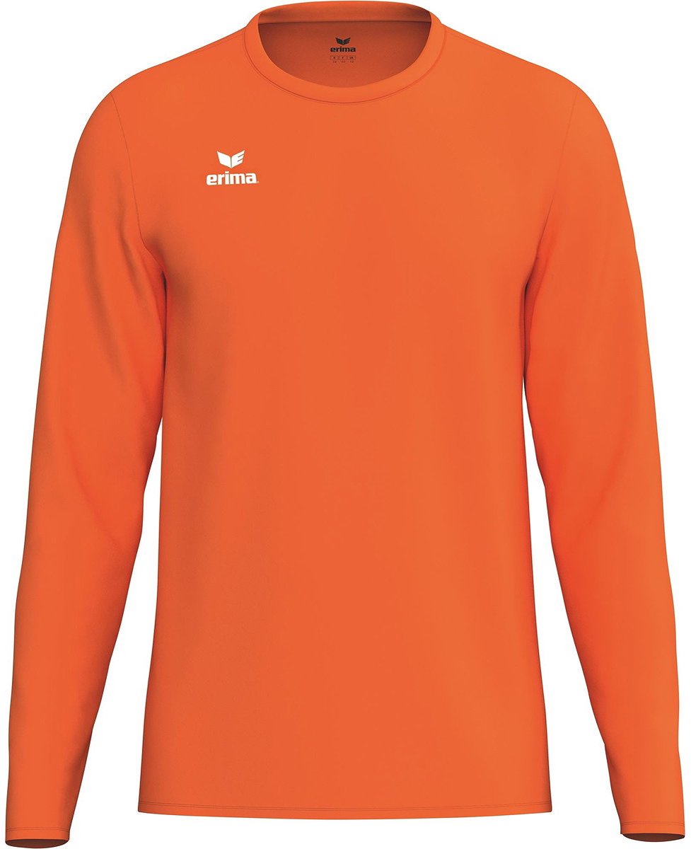 977x1200-33 Erima Intro Voetbalshirt Lange Mouw Heren - Oranje | Maat: M - Afbeelding 1