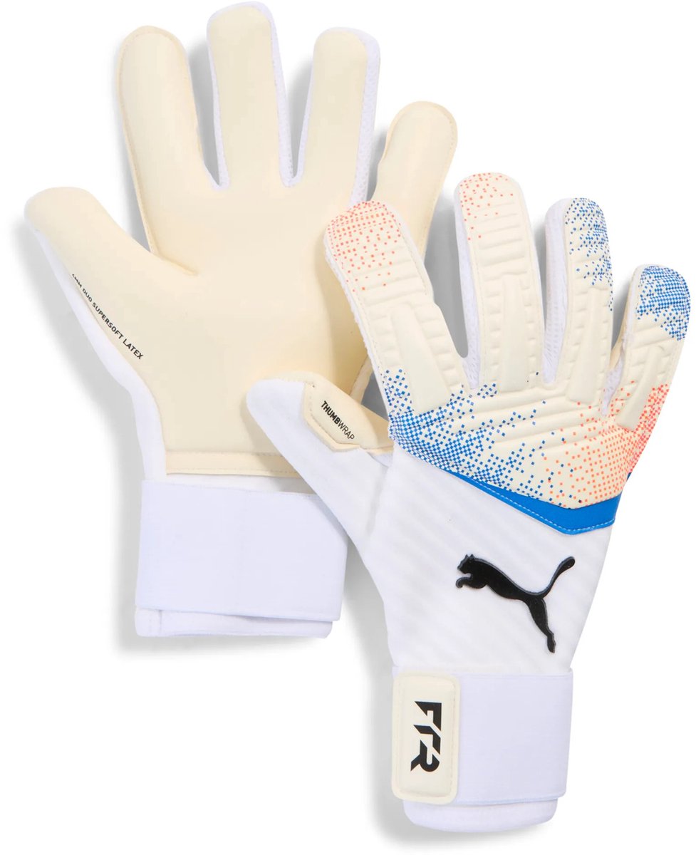 977x1200-347 Puma Future Pro Hybrid White Glowing Red Blue Keepershandschoenen - Maat 8.5 - Afbeelding 1