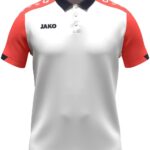 Jako Dynamic Polo Heren - Wit / Koraal / Marine | Maat: M